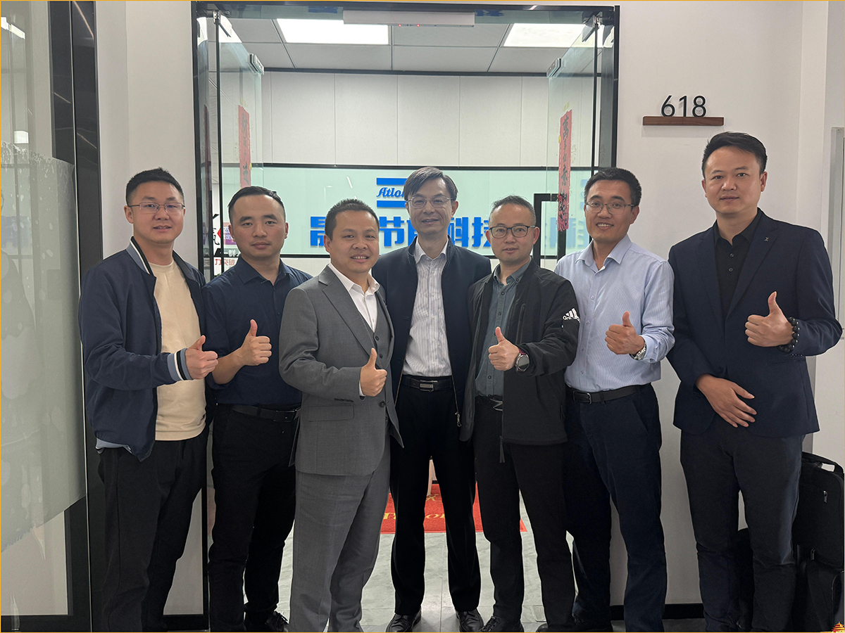 阿特拉斯·科普柯总经理莅临晟弘节能科技宁波分公司指导交流，共拓节能新蓝图